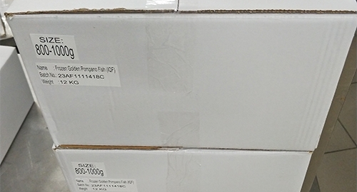 Frozen Pompano Box Packaging